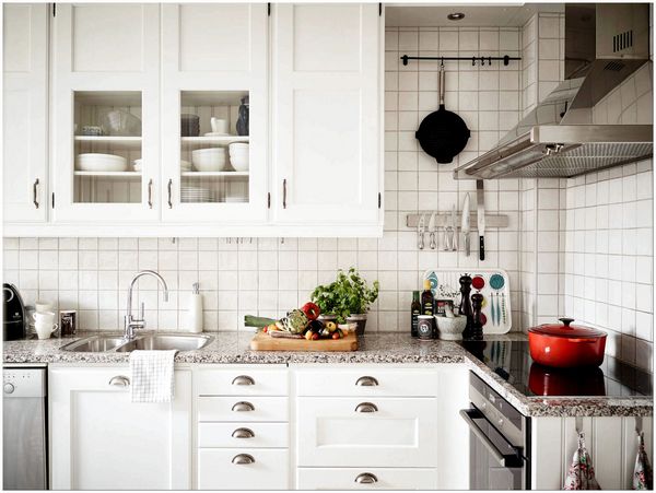 белые кухни фото