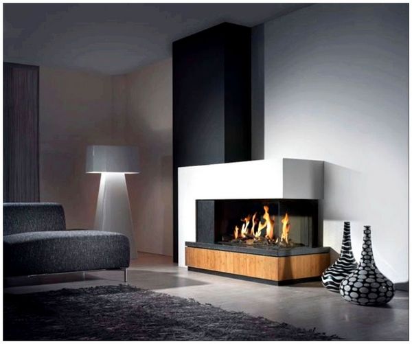 grey-couch-plus-cool-white-floor-lamp-combined-with-contemporary-fireplace-also-twin-floor-vases