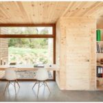 Деревянный дом в стиле минимализм