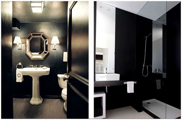 30 удивительных черных интерьеров для ванной комнаты
