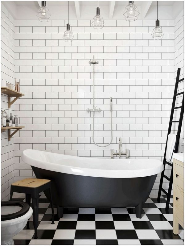 ванная в скандинавском стиле