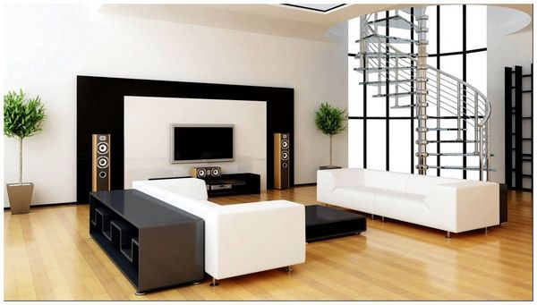 interior-design-style-minimalism-sofa-white-and-black-ladder-other