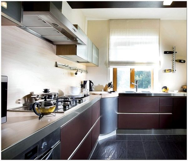 Кухонные угловые кухни в помещение 12 метров квадратных - 14