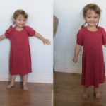 Делаем из маминой футболки платье для дочки технология