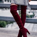Бордовые ботфорты с чем носить (фото) – стиль, цветовые сочетания, рекомендации