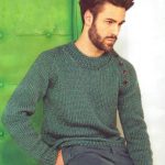 Как связать мужской пуловер, свитер, джемпер спицами и крючком (схемы и описания)