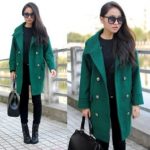 Зеленое пальто с чем носить — фото и описание модных образов