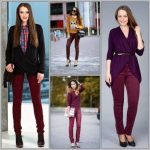 С чем носить бордовые брюки женские модные образы и современные решения