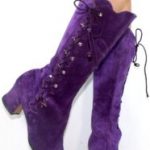 С чем носить фиолетовые сапоги правила сочетания, с чем нельзя носить фиолетовые сапоги