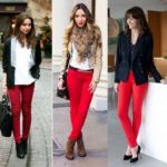 С чем носить красные брюки как правильно подобрать образ и фасон