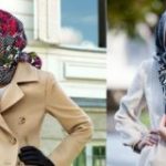 Как носить платок на голове с пальто как завязать разными способами, стильные образы и советы