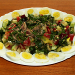 Салат с рукколой и тунцом консервированным рецепт