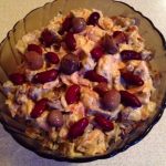 Рецепт салата с печенью, грибами и красной фасолью