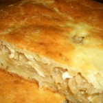 Пирог с капустой из творожного теста рецепт