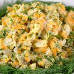 Рыбный салат из минтая простой рецепт